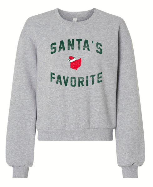 Santa's Favorite Ladies' Sweatshirt